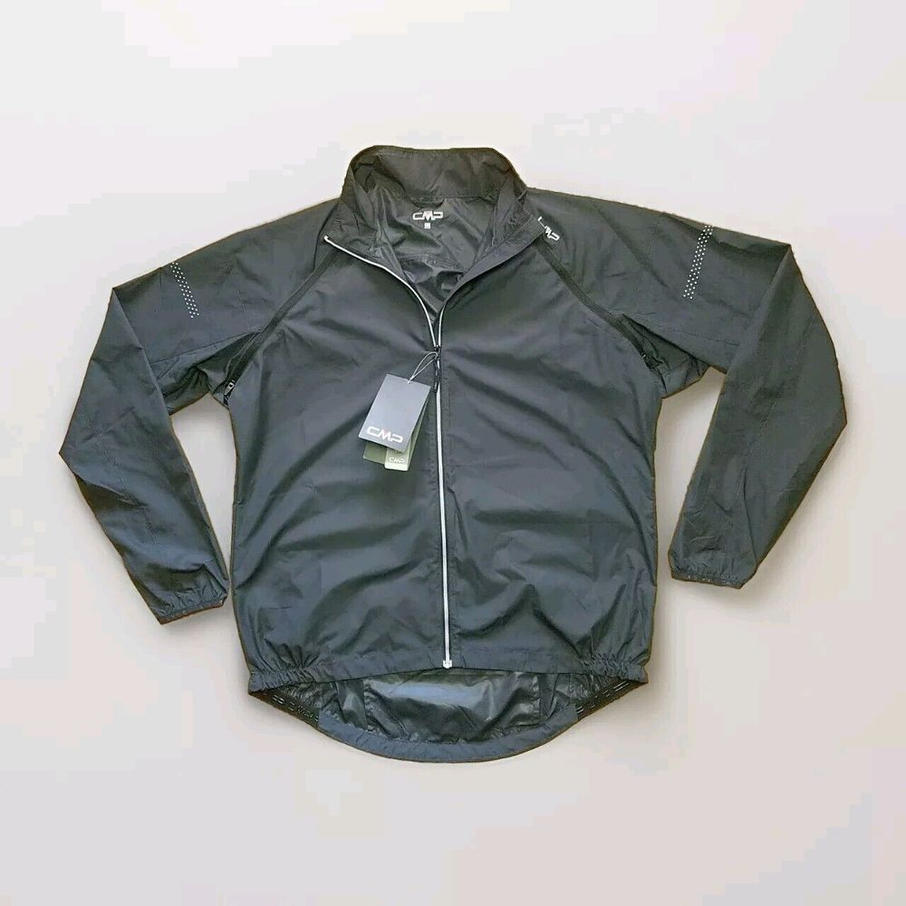CMP Packable Windproof Full Zip‎ Jacket Mens Size 52 Detachable Sleeves